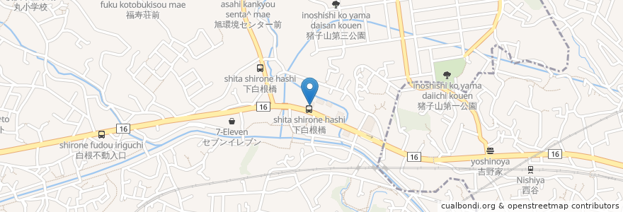 Mapa de ubicacion de すき家 en Japon, Préfecture De Kanagawa, 横浜市, 保土ヶ谷区.