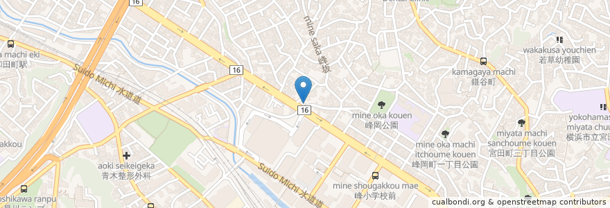 Mapa de ubicacion de 焼鳥 鳥作 en Япония, Канагава, Йокогама, Ходогая.