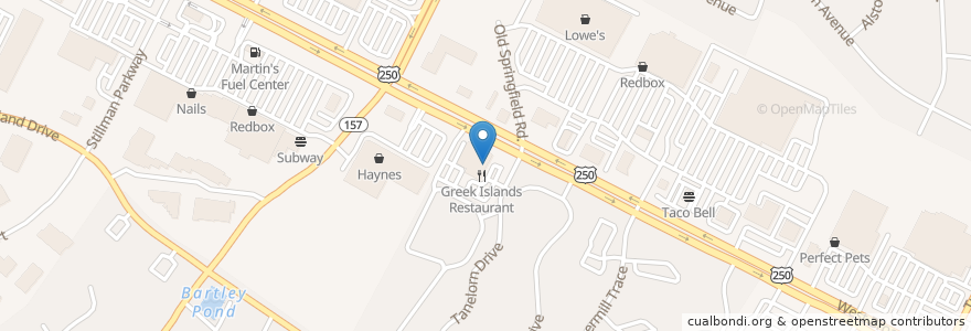 Mapa de ubicacion de Hogshead Cafe en Estados Unidos Da América, Virgínia, Henrico County.