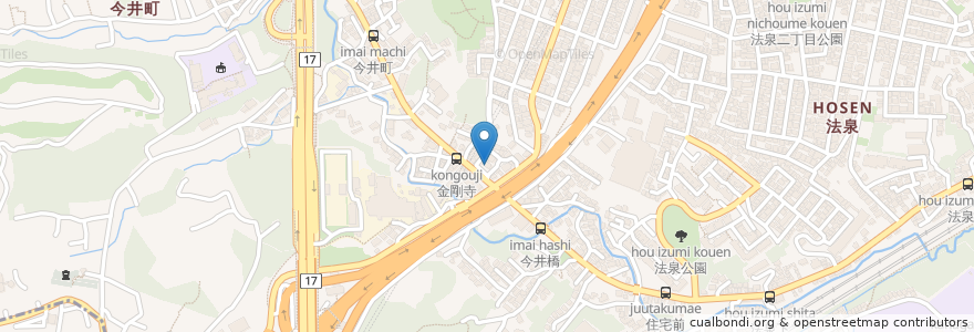 Mapa de ubicacion de 関小児科医院 en Japão, 神奈川県, 横浜市, 保土ヶ谷区.