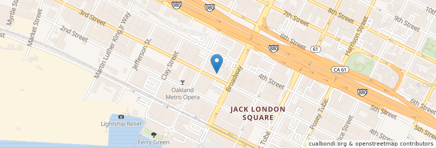 Mapa de ubicacion de Annex Burger en Amerika Birleşik Devletleri, Kaliforniya, Alameda İlçesi, Oakland.