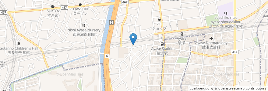 Mapa de ubicacion de 赤兵衛 西口店 en 日本, 東京都, 足立区.