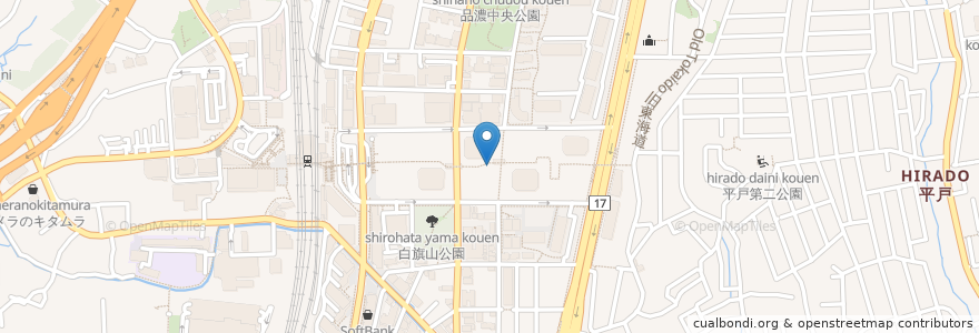 Mapa de ubicacion de HAC en Япония, Канагава, Йокогама, Тоцука.