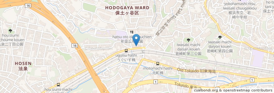 Mapa de ubicacion de デイサービス　コトコト en Jepun, 神奈川県, 横浜市, 保土ヶ谷区.
