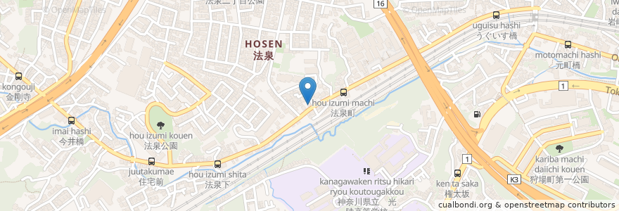 Mapa de ubicacion de スクールIE en Japon, Préfecture De Kanagawa, 横浜市, 保土ヶ谷区.