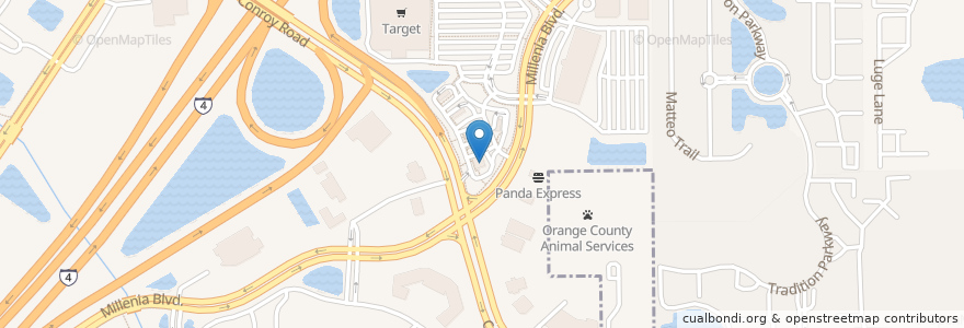Mapa de ubicacion de Regions Bank (closed) en Estados Unidos De América, Florida, Condado De Orange, Orlando.