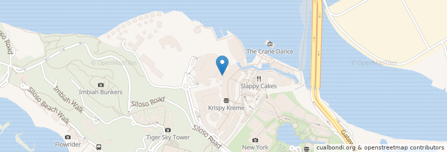 Mapa de ubicacion de Hard Rock Cafe en Singapur, Southwest.