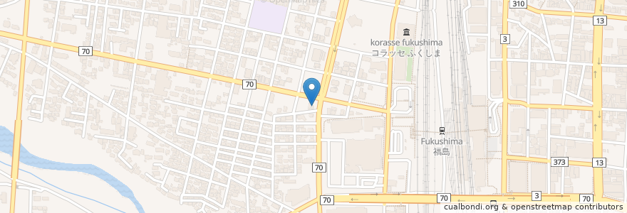 Mapa de ubicacion de いくごや en 日本, 福島県, 福島市.