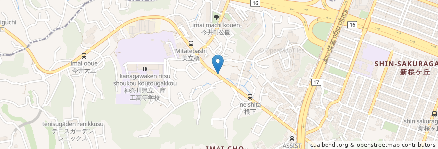 Mapa de ubicacion de かにっ子 en ژاپن, 神奈川県, 横浜市, 保土ヶ谷区.
