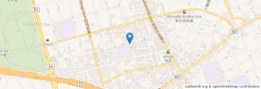 Mapa de ubicacion de そろばん en Japon, Tokyo, 世田谷区.