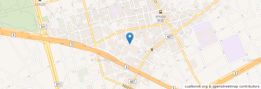 Mapa de ubicacion de すし三崎丸 en Япония, Токио, Сэтагая.