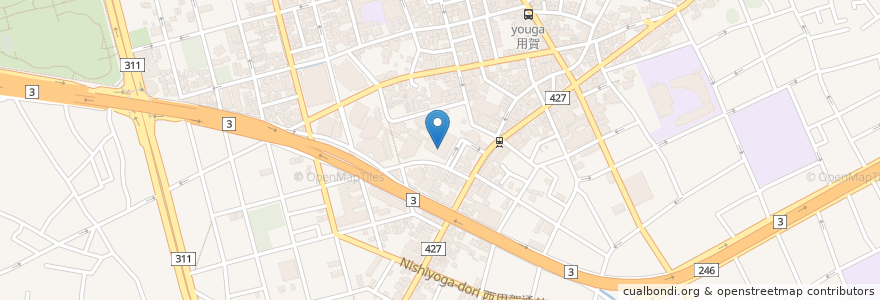 Mapa de ubicacion de ファーストキッチン en 日本, 東京都, 世田谷区.