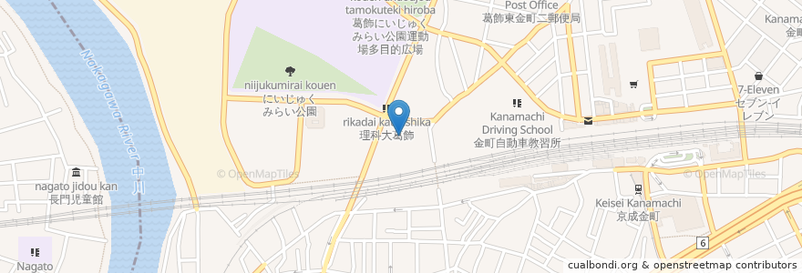 Mapa de ubicacion de ksc金町スイミング en 日本, 东京都/東京都, 葛飾区.