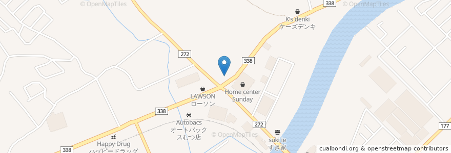 Mapa de ubicacion de マクドナルド en ژاپن, 青森県, むつ市.