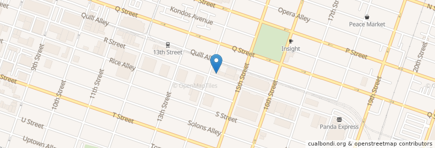 Mapa de ubicacion de Magpie Cafe en Stati Uniti D'America, California, Sacramento County, Sacramento.