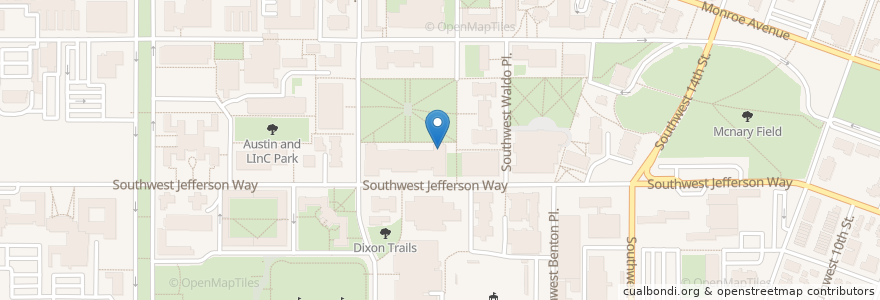Mapa de ubicacion de North Porch Cafe en United States, Oregon, Benton County, Corvallis.