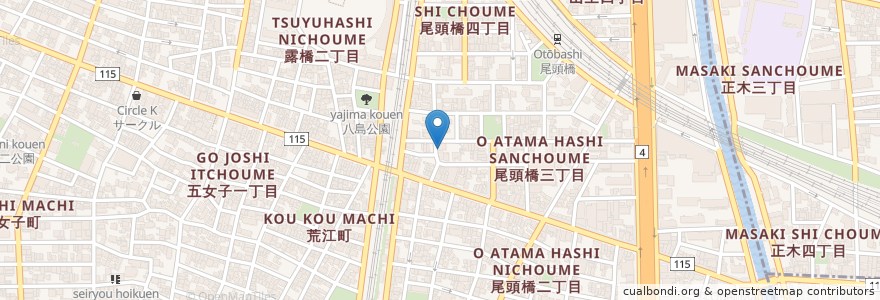 Mapa de ubicacion de すし盛 en Japon, Préfecture D'Aichi, 名古屋市, 中川区.