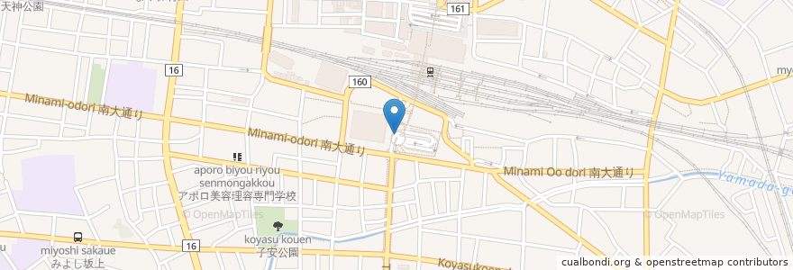 Mapa de ubicacion de 八王子南口 en اليابان, 東京都, 八王子市.