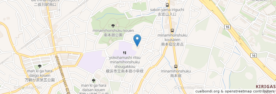 Mapa de ubicacion de 末日聖徒 イエス・キリスト教会 en Japan, 神奈川県, Yokohama, 旭区.