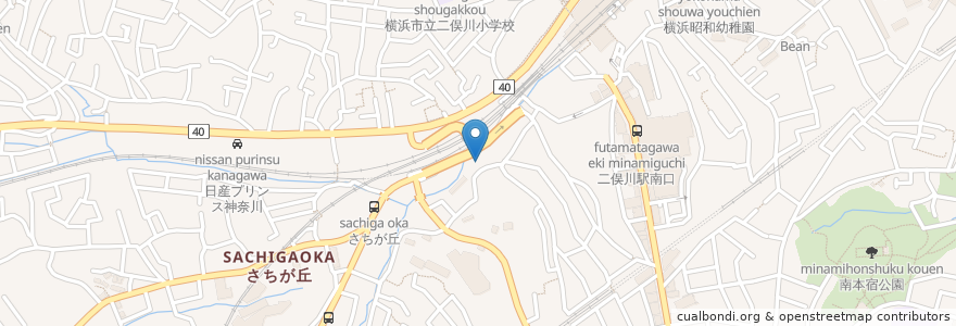 Mapa de ubicacion de 横浜保育園 夢未来 二俣川園 en Japón, Prefectura De Kanagawa, Yokohama, 旭区.