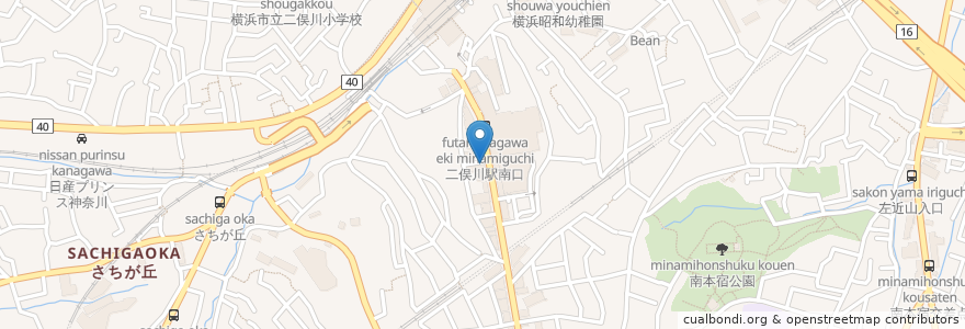 Mapa de ubicacion de 寒川デンタルクリニック en Япония, Канагава, Йокогама, Асахи.