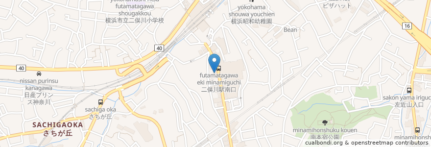 Mapa de ubicacion de 明日花薬局 en Japón, Prefectura De Kanagawa, Yokohama, 旭区.