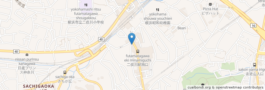 Mapa de ubicacion de みんなのメンタルクリニック二俣川 en 일본, 가나가와현, 요코하마시, 旭区.