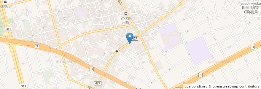 Mapa de ubicacion de 松乃屋 en Japan, 東京都, 世田谷区.