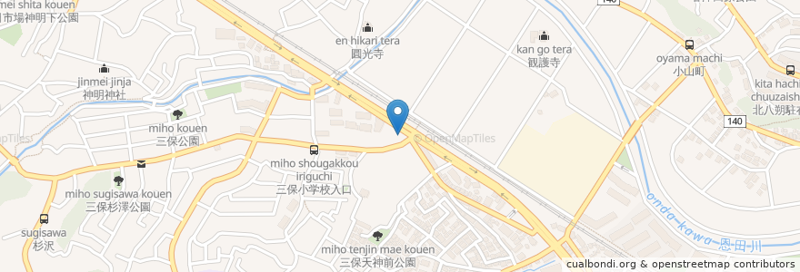 Mapa de ubicacion de エネオス en 日本, 神奈川縣, 横滨市, 緑区.