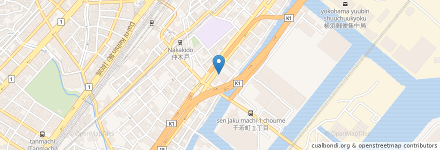 Mapa de ubicacion de スシロー en ژاپن, 神奈川県, 横浜市, 神奈川区.