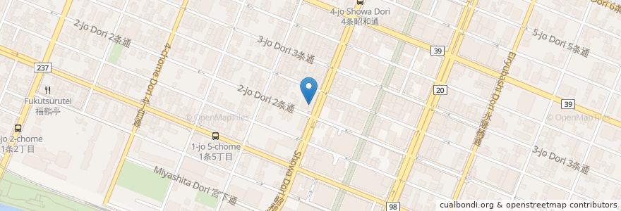 Mapa de ubicacion de まつ田 en 일본, 홋카이도, 上川総合振興局, 旭川市.