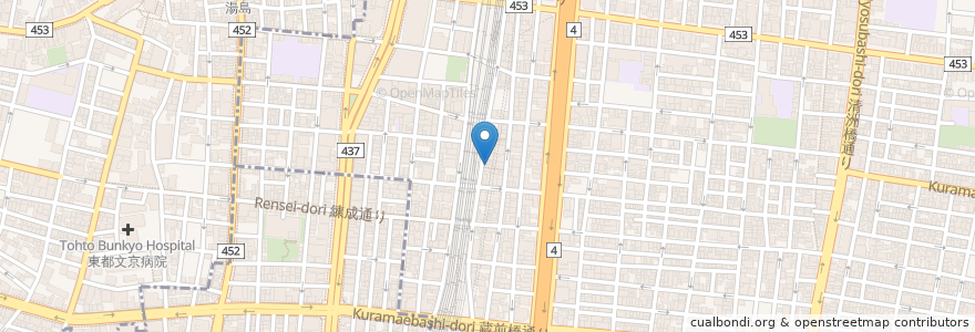Mapa de ubicacion de かんもうれ en Japon, Tokyo, 台東区.