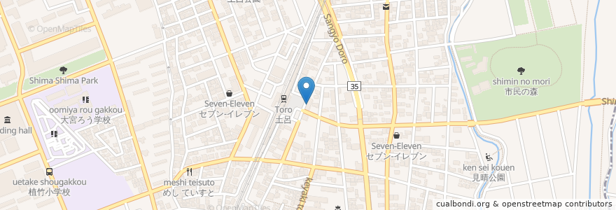 Mapa de ubicacion de イクティス歯科 en 日本, 埼玉県, さいたま市, 北区.