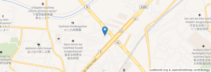 Mapa de ubicacion de Hotel simplon en Japão, 千葉県, 柏市.