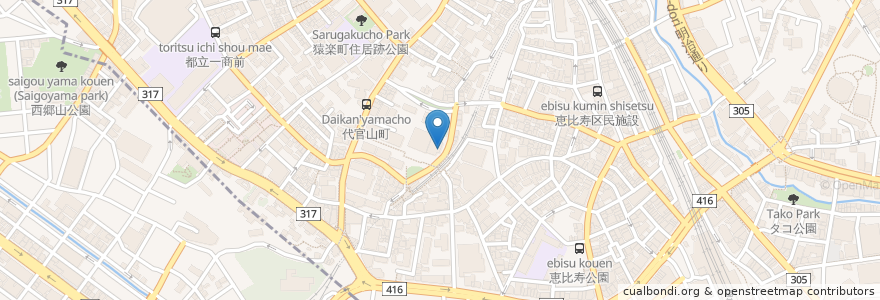 Mapa de ubicacion de カフェクラッセ en Japan, Tokio.