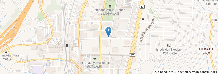 Mapa de ubicacion de 岩崎学園東戸塚保育園 en Japón, Prefectura De Kanagawa, Yokohama, 戸塚区.
