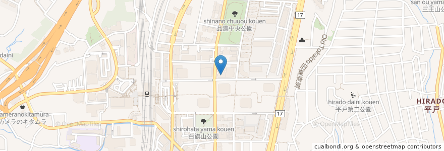 Mapa de ubicacion de 横浜リハビリテーション専門学校 en Jepun, 神奈川県, 横浜市, 戸塚区.