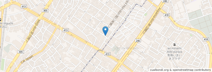 Mapa de ubicacion de 七代目寅 en 日本, 東京都, 渋谷区.