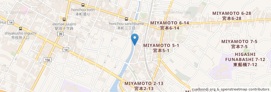 Mapa de ubicacion de ミニィ犬猫病院 en Japón, Prefectura De Chiba, Funabashi.