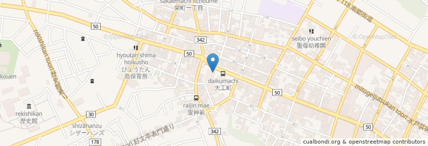 Mapa de ubicacion de トモスみとクリニック en Japon, Préfecture D'Ibaraki, 水戸市.