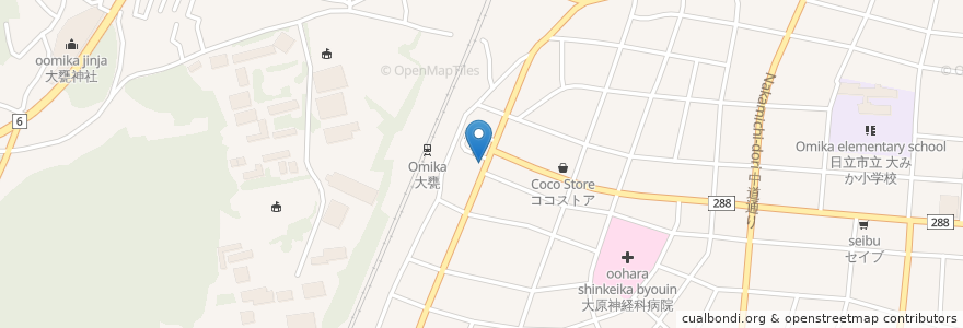 Mapa de ubicacion de まんまClub en Japão, 茨城県, 日立市.