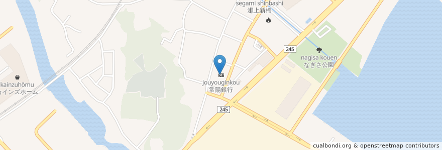 Mapa de ubicacion de 常陽銀行 en Japão, 茨城県, 日立市.