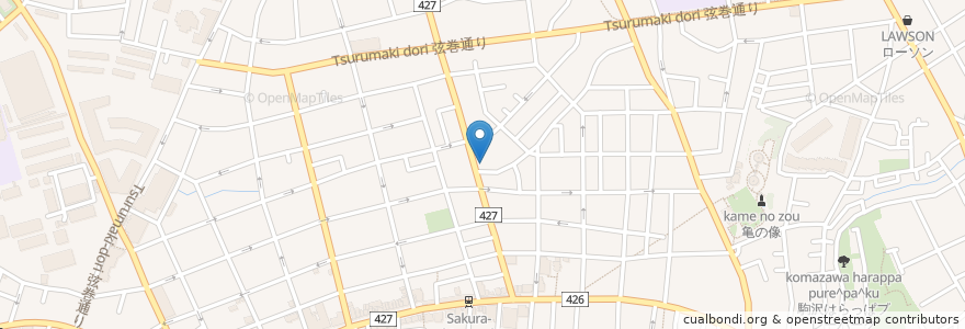 Mapa de ubicacion de スギ薬局 en Japan, Tokio, 世田谷区.