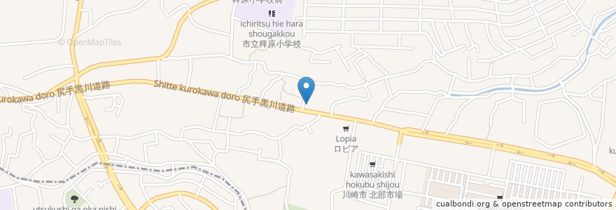 Mapa de ubicacion de ラーメンショップ en Japonya, 神奈川県, 川崎市, 宮前区.