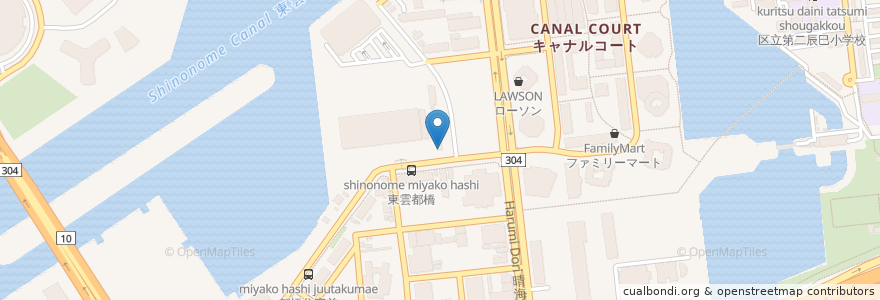 Mapa de ubicacion de ほっともっと en Japon, Tokyo, 江東区.