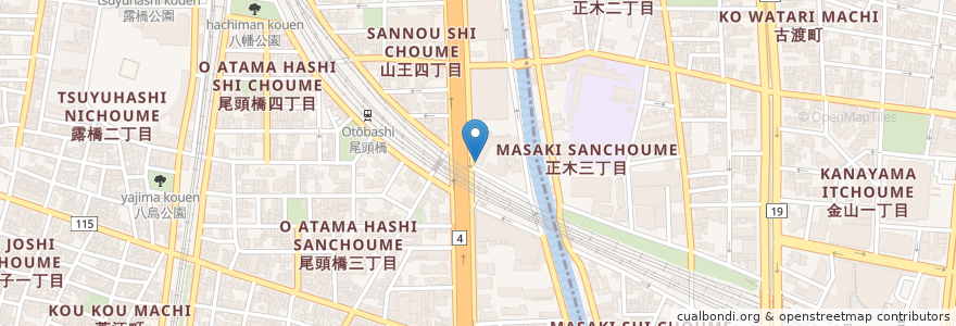 Mapa de ubicacion de エリーゼ en 일본, 아이치현, 나고야 시, 中川区.