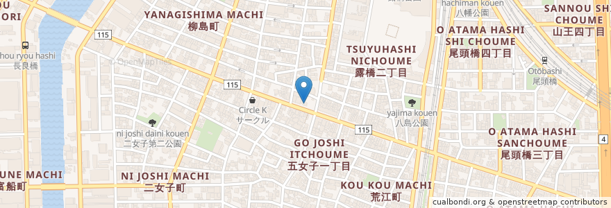 Mapa de ubicacion de べんから亭 en Japón, Prefectura De Aichi, Nagoya, 中川区.
