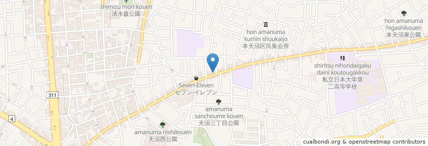 Mapa de ubicacion de 松月庵 en ژاپن, 東京都, 杉並区.
