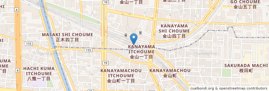 Mapa de ubicacion de ドトールコーヒーショップ en 日本, 愛知県, 名古屋市.