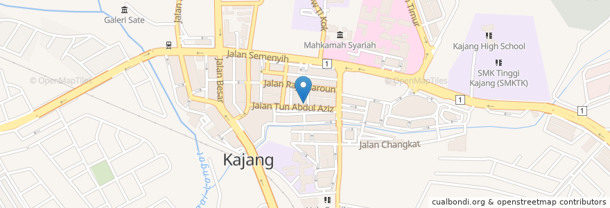 Mapa de ubicacion de Restoran Al Sinar en Malásia, Selangor, Majlis Perbandaran Kajang.